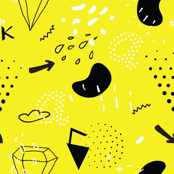 Kitsch basit sorunsuz doodle desen, primitivism, minimal s