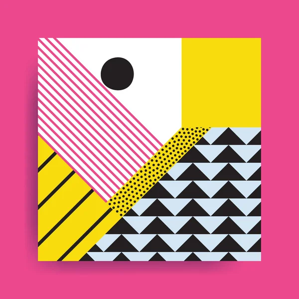 Renkli eğilim Neo Memphis geometrik desen