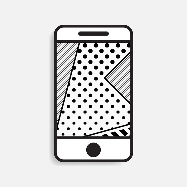 Smartphone Icon Vektor Illustration — Stockvektor