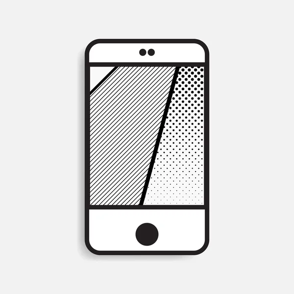 Ícone do smartphone ilustração vetorial — Vetor de Stock