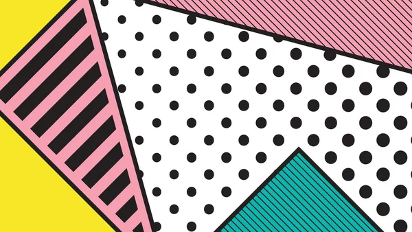 siyah ve beyaz pop sanat geometrik desen