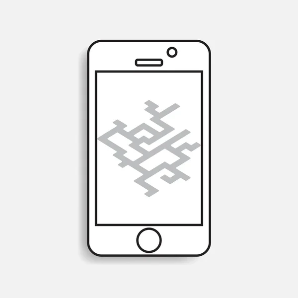 Smartphone Icon Vektor Illustration — Stockvektor
