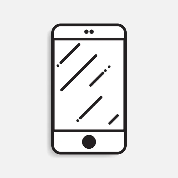 Ícone do smartphone ilustração vetorial — Vetor de Stock