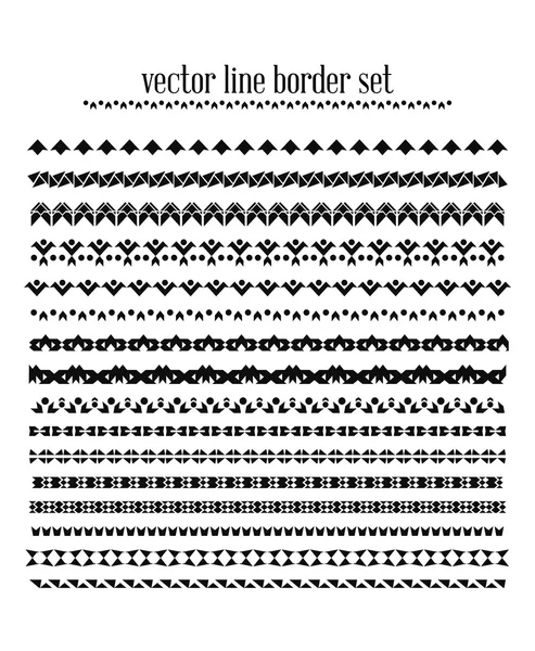 Líneas vectoriales, frontera divide conjunto — Archivo Imágenes Vectoriales