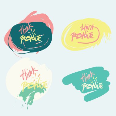 Pozitif motivasyon posteri Doodle teklif düşünüyorum