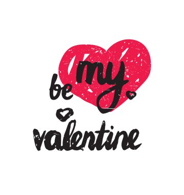 Benim sevgilim olmak. Happy Valentine's Day, 14 Şubat için trendy poster