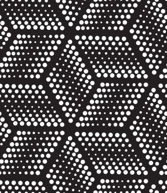 Vector seamless pattern. Modern geometric dots background