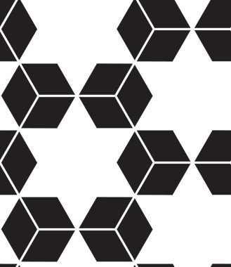 Vector seamless pattern. Modern stylish line, hexagon geometric 