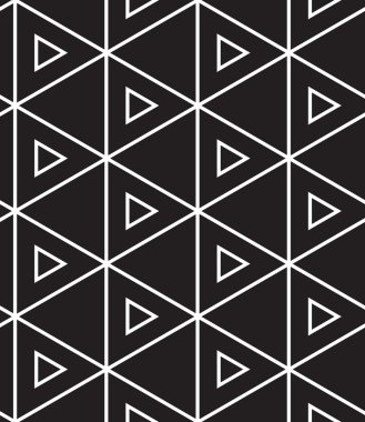 Vector seamless pattern. Modern linear geometric texture