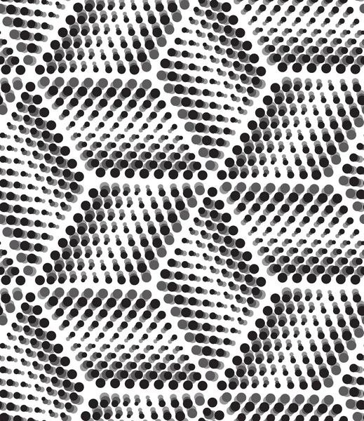 Schema senza soluzione di continuità vettoriale. Moderni puntini geometrici sfondo — Vettoriale Stock