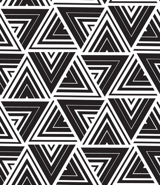 Vektorgeometrisches nahtloses Muster. moderne Dreieck-Textur, repe — Stockvektor