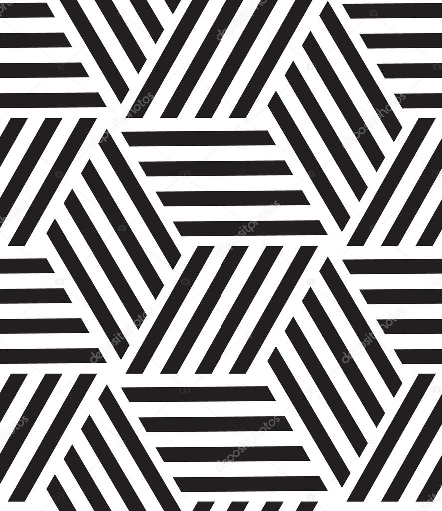 Vector seamless pattern. Modern stylish line, hexagon geometric 