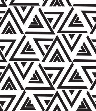 Vector geometric seamless pattern. Modern triangle texture, repe