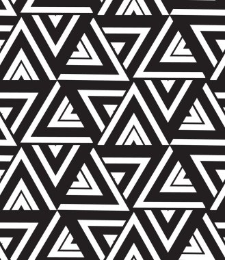 Vector geometric seamless pattern. Modern triangle texture, repe