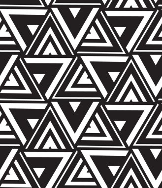 Vector geometric seamless pattern. Modern triangle texture, repe