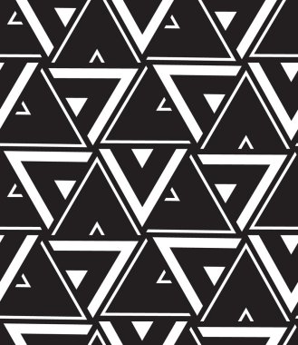 Vector geometric seamless pattern. Modern triangle texture, repe