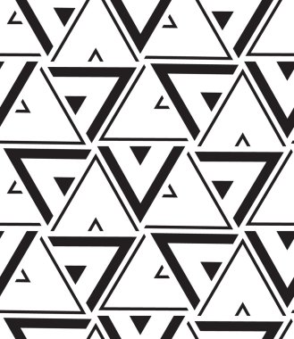 Vector geometric seamless pattern. Modern triangle texture, repe