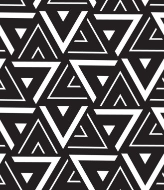 Vector geometric seamless pattern. Modern triangle texture, repe