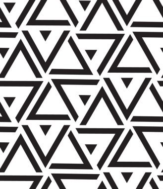 Vector geometric seamless pattern. Modern triangle texture, repe