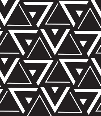 Vector geometric seamless pattern. Modern triangle texture, repe