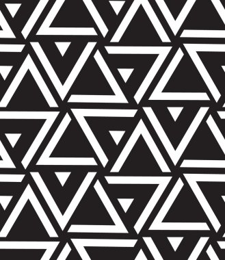 Vector geometric seamless pattern. Modern triangle texture, repe