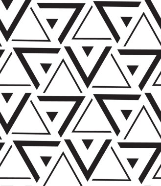 Vector geometric seamless pattern. Modern triangle texture, repe