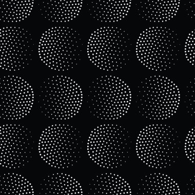 Vektör geometrik seamless modeli. Soyut daireler gr yinelenen