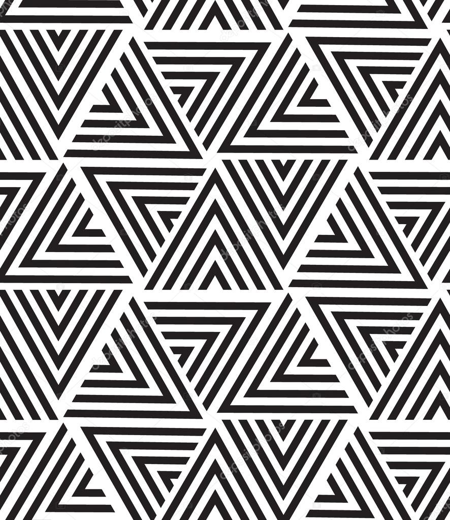 Vector Geometric Seamless Pattern Modern Triangle Texture Repe Stock