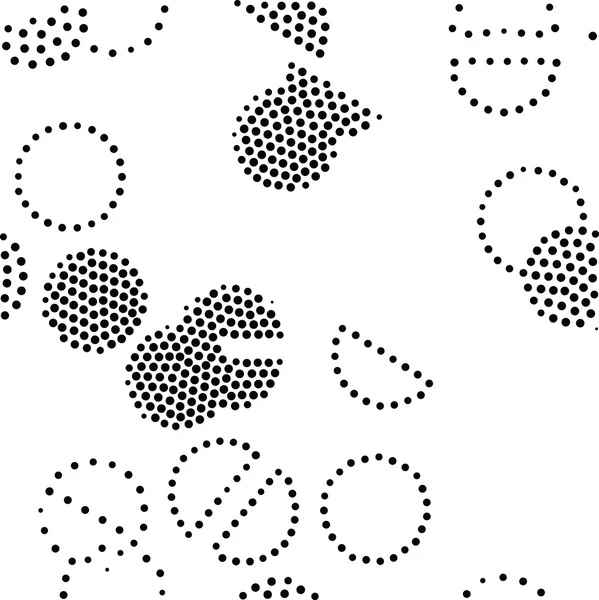 Векторный геометрический бесшовный рисунок. Повторяющиеся абстрактные круги г — стоковый вектор