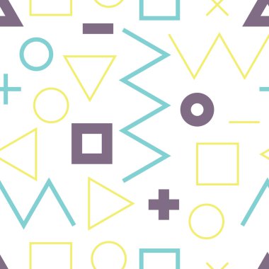 Minimalist evrensel vektör çizgisel geometrik seamless modeli