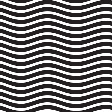 Evrensel sorunsuz doğrusal dizili dalga soyut desen siyah
