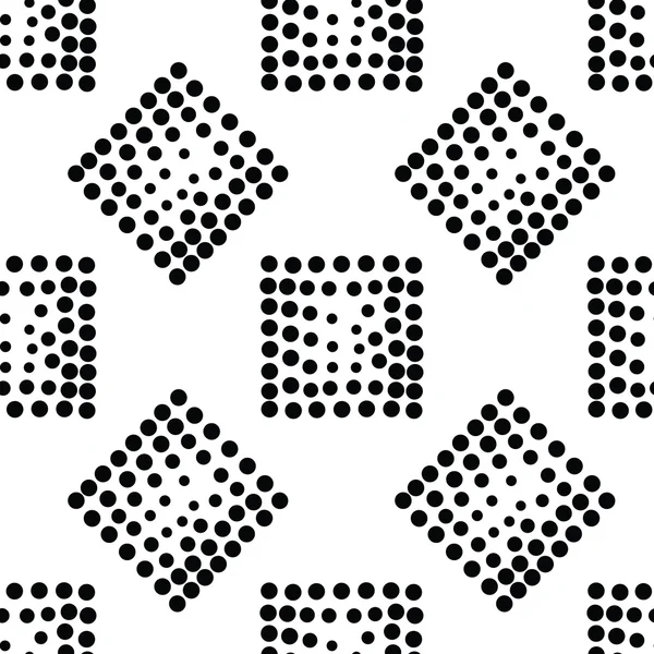 Vektor geometrisches quadratisches nahtloses Muster — Stockvektor