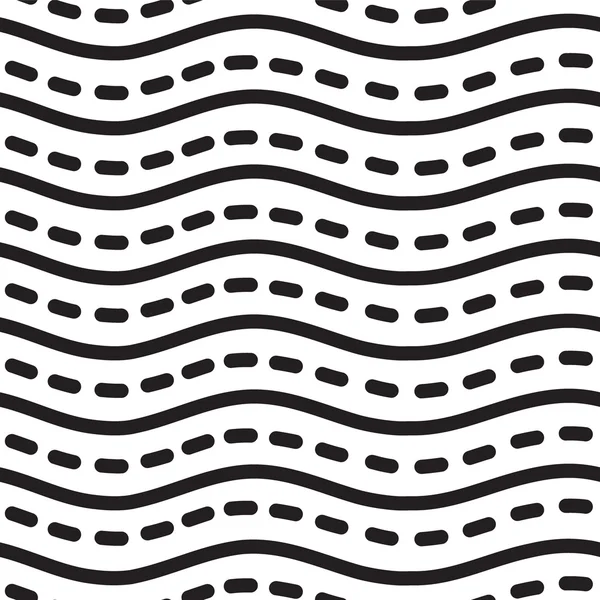 Motif abstrait universel à rayures linéaires sans couture en noir — Image vectorielle