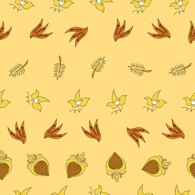 Vektör bej arka plan Brittany Kelt, Breton geleneksel folklor sembolleri pürüzsüz desen. Kusursuz desen arkaplanı