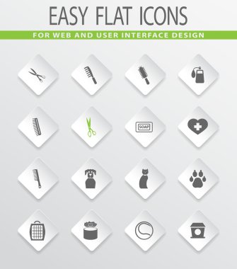 Evcil hayvan Icons set için ürünler