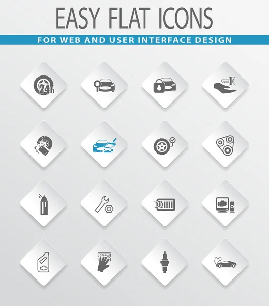 Araba Dükkanı Icons set