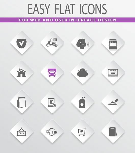 E-commerce icons set — Stockvector