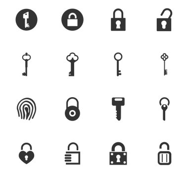 Kilit Icons set
