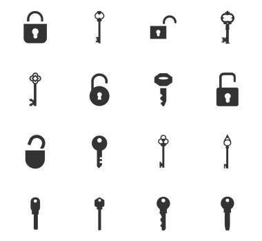 Kilit Icons set
