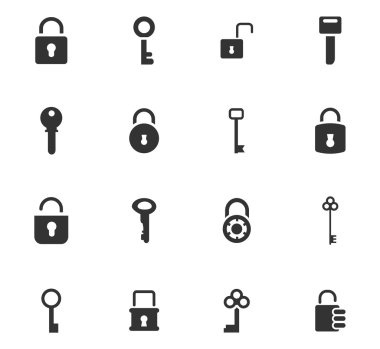 Kilit Icons set