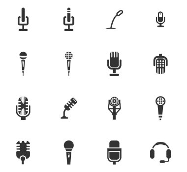 mikrofon Icons set