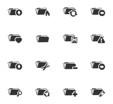 Klasörleri Icons set