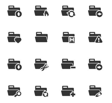 Klasörleri Icons set