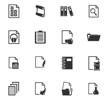 belgeleri Icons set