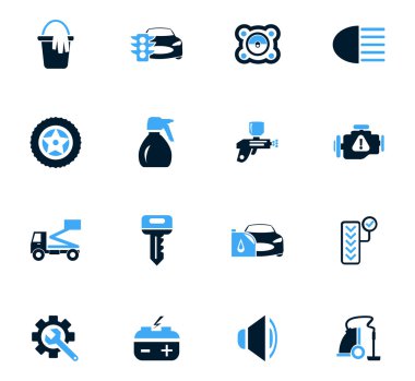 Araba Dükkanı Icons set
