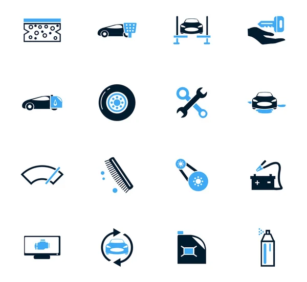 Auto winkel icons set — Stockvector