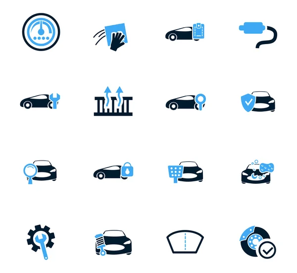 Tienda de coches iconos conjunto — Vector de stock