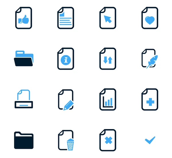 Documents Icônes Set — Image vectorielle