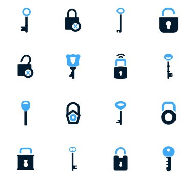 Kilit Icons set