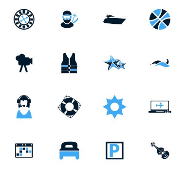 seyahat simgeleri ayarlandı